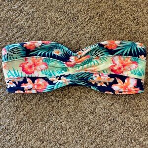 Victoria Secret Floral Strapless Bikini Top